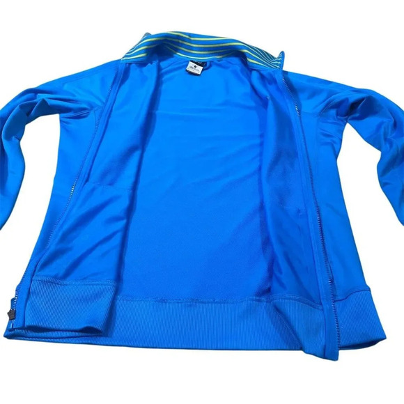 Nike Women's Dri-FIT Track Jacket Blue Size L Full Zip Post Y2K - Picture 6 of 9